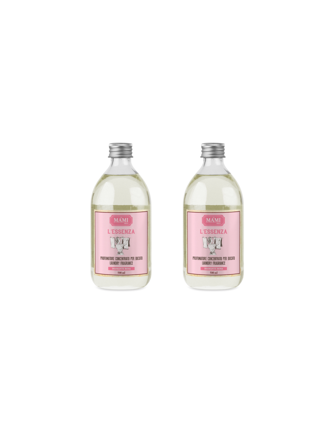 Set Profumo Bucato Mami Milano – Profumatori Diamante Rosa 500 ml