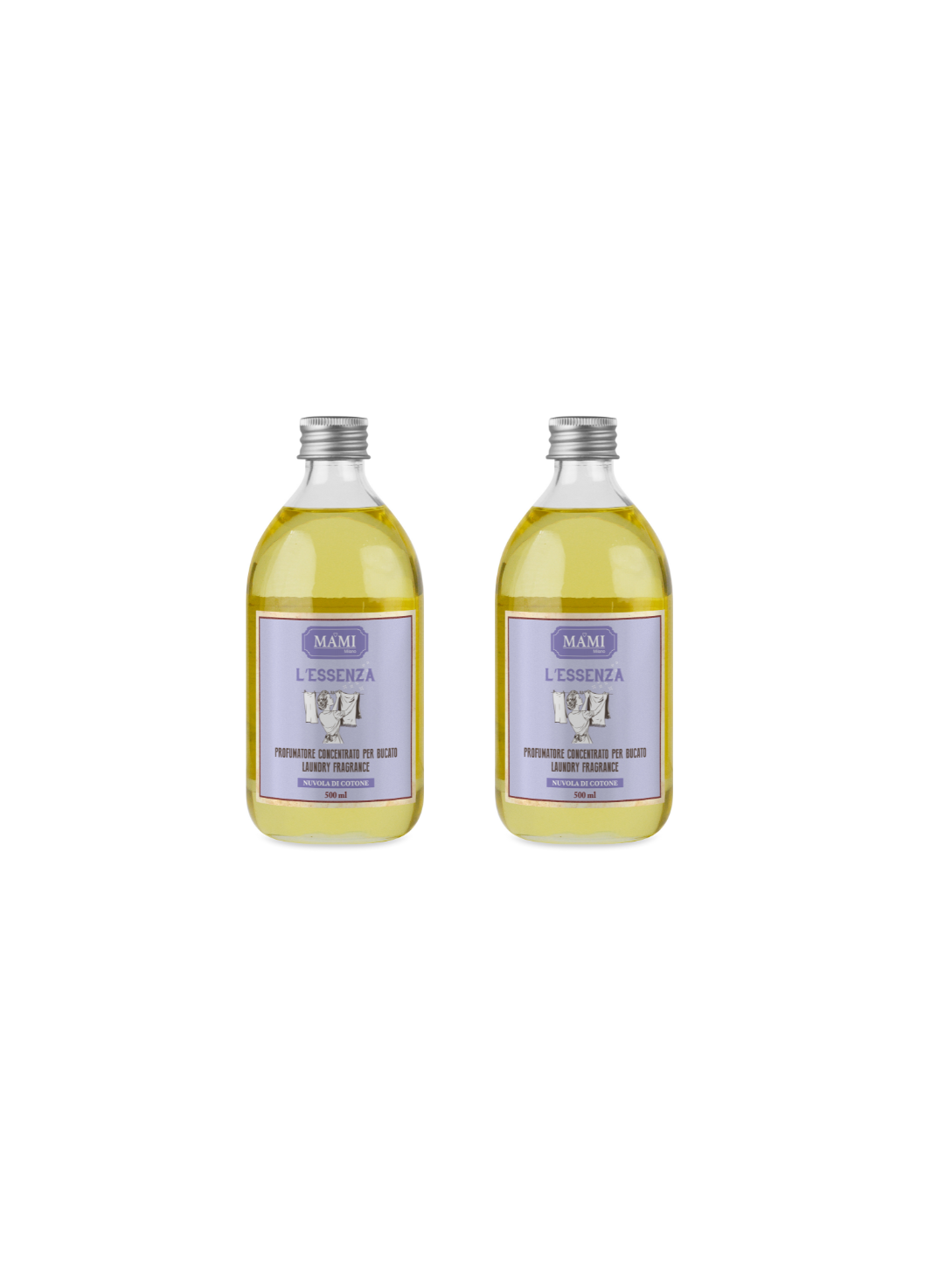 Set Profumo Bucato Mami Milano –  Profumatori Nuvola di Cotone 500 ml