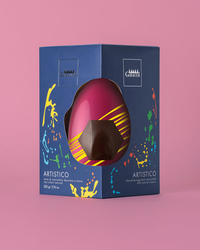 UOVO ARTISTICO FONDENTE E BIANCO 220g