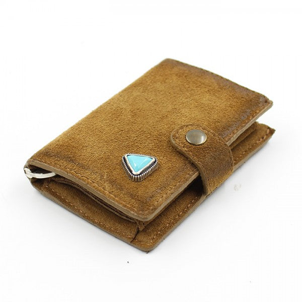 Suede/Blue Cabochon + Coins