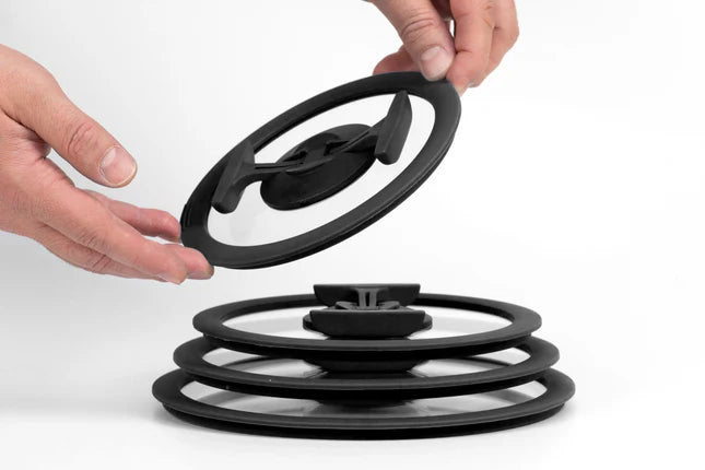 COPERChIO IN VETRO CON BORDO IN SILICONE NESTO