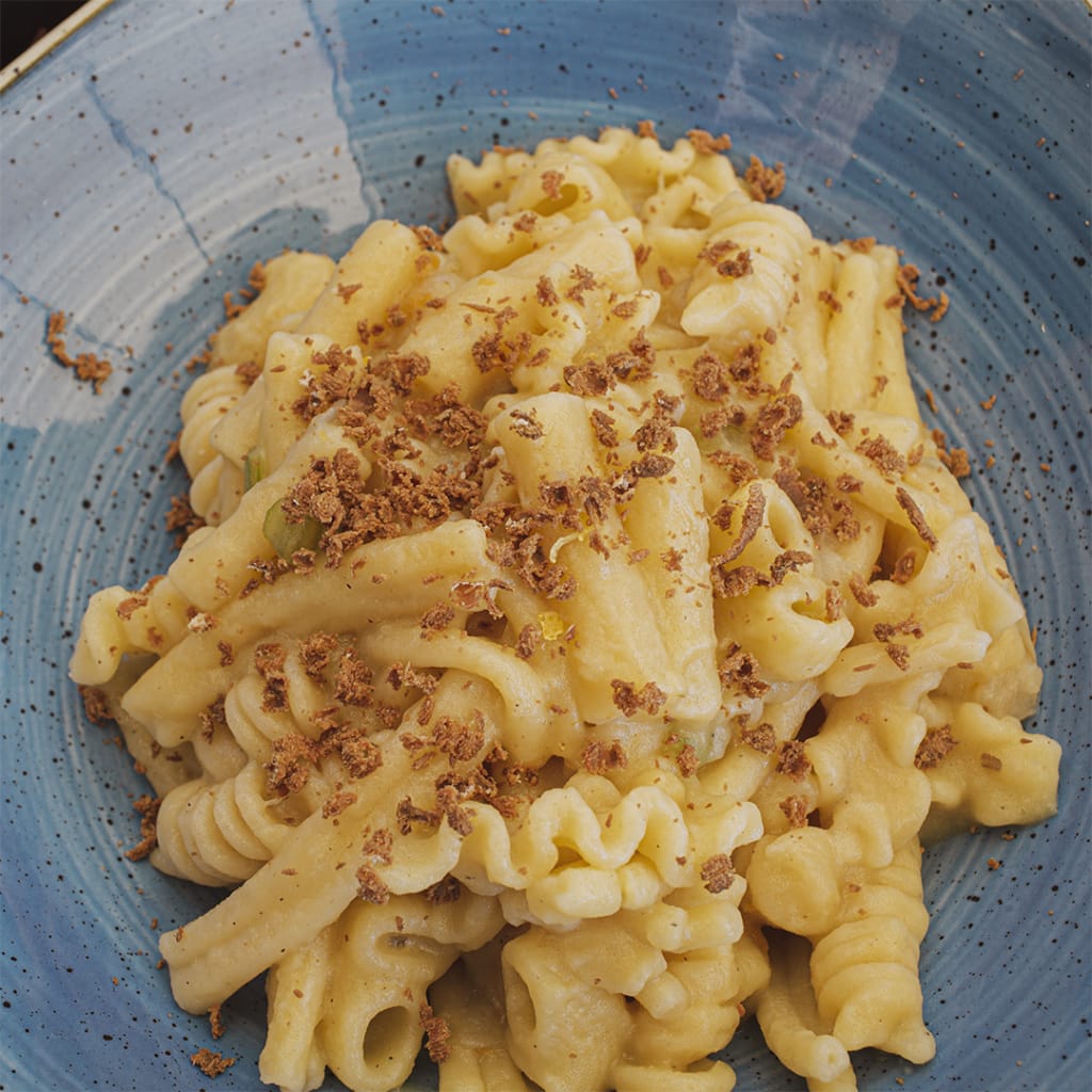 PASTA, PATATE E BOTTARGA