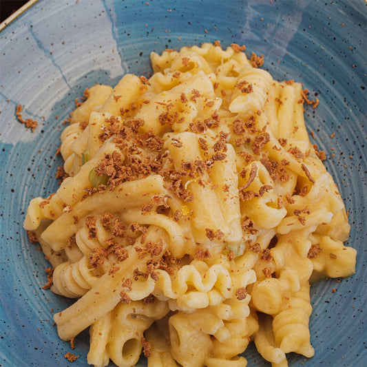 PASTA, PATATE E BOTTARGA