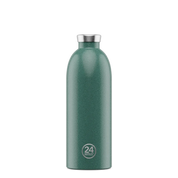 Borraccia Termica 24Bottles Clima Bottle Moss Green – Acciaio Inox, 24 Ore Freddo e 12 Ore Caldo, Design Verde Muschio
