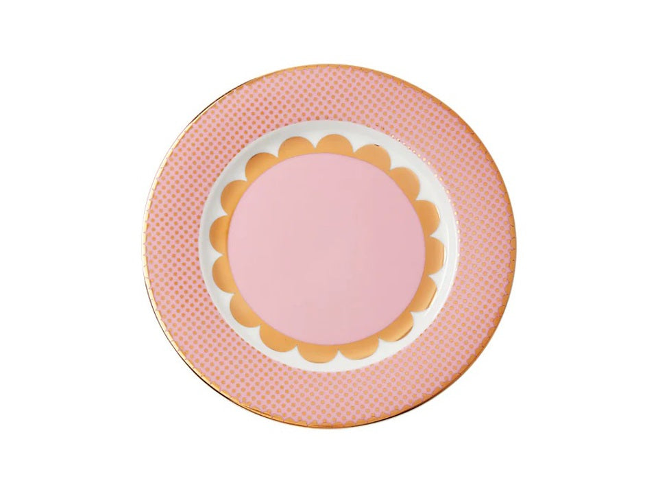 Regency Pink – Piatto dessert 19,5cm elegante in porcellana | Maxwell Williams