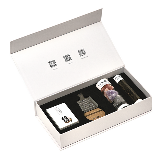 THE ESSENSIALS GIFT BOX - SELECTION OF SALT & PEPPER TASTERS