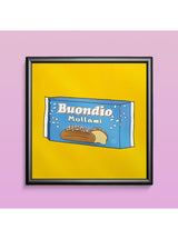 Quadro  “Buondio Mollami” 20×20 cm – Stampa Premium, Grafica Timidessen