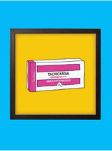 Quadro  “Tachicardia” 20×20 cm – Stampa Premium, Grafica Timidessen