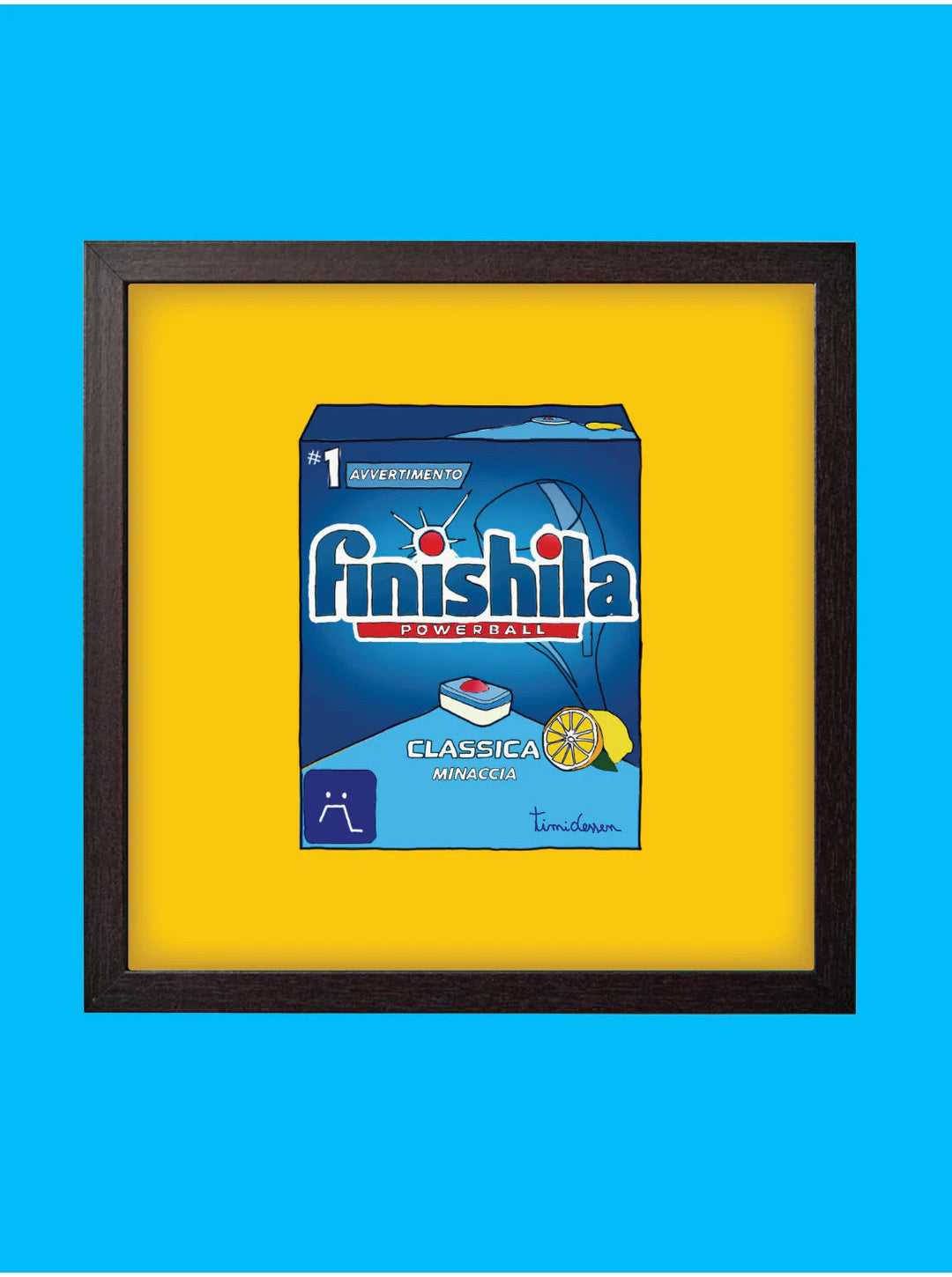 Quadro  “Finishila” 20×20 cm – Stampa Premium, Grafica Timidessen