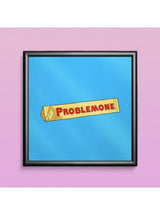 Quadro  “Problemone” 20×20 cm – Stampa Premium, Grafica Timidessen