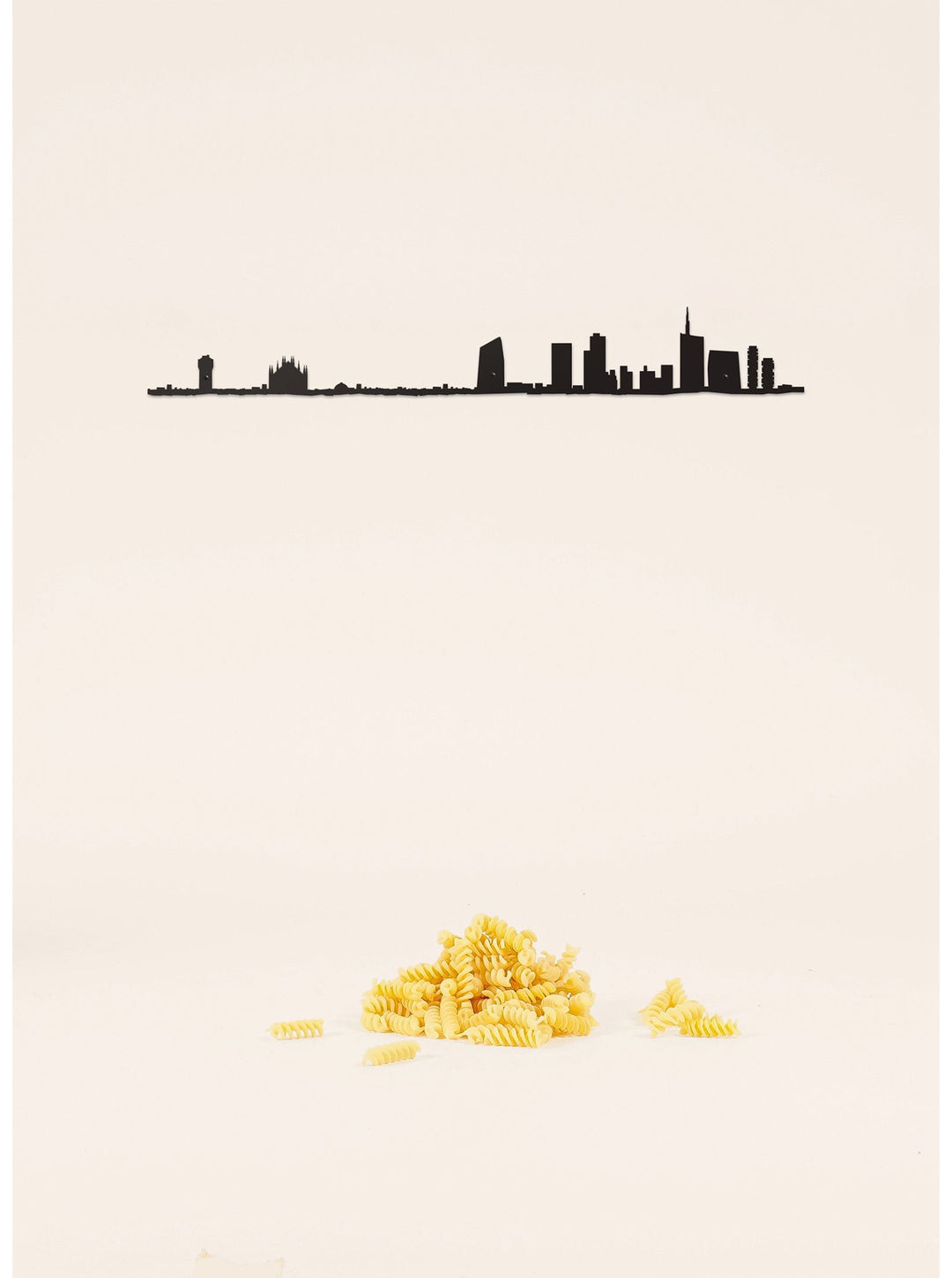 Decorazione Skyline Milano – Silhouette da Parete 50 cm | The Line