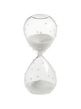 Clessidra Galbiati Milano Incanto – vetro borosilicato a pois, sabbia bianca, 30 minuti