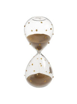 Clessidra Galbiati Milano Incanto – vetro borosilicato a pois, sabbia oro, 10 minuti
