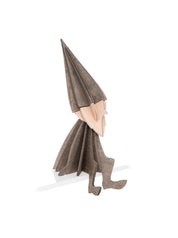Elf "Grey" 12cm – Decorazione in legno 3D per casa e Natale | Lovi