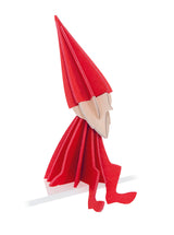 Elf "Bright Red" 16cm – Decorazione in legno 3D per casa e Natale | Lovi