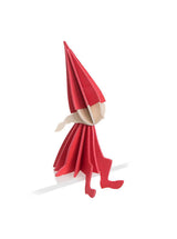 Elf Girl "Bright Red" 16cm – Decorazione in legno 3D per casa e Natale | Lovi
