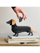 Dachshund "Black" 31 cm – Decorazione in legno 3D per casa e regalo | Lovi