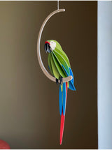 Pappagallo Great Green Macaw 26 cm – Decorazione Tropicale in Legno | Lovi