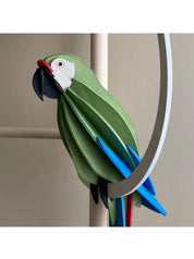 Pappagallo Great Green Macaw 34 cm – Decorazione Tropicale in Legno | Lovi