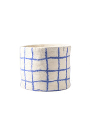Flower Pot 25 XL Thin-Checked – Vaso in lana impermeabile design | Aveva