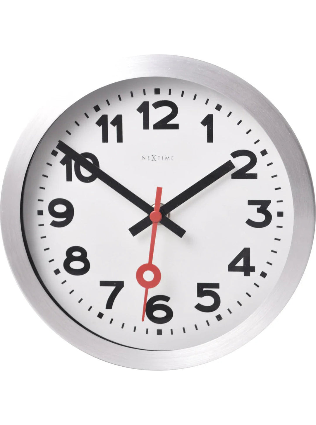 Station Numbers Ø19 cm – Orologio tavolo/parete silenzioso design iconico White | NeXtime