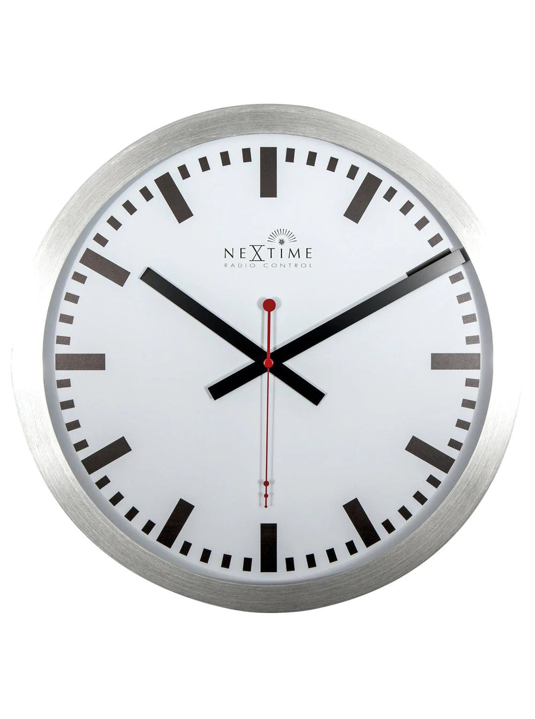 Station Radio Controlled Stripe Ø35 cm – Orologio da parete preciso DCF | NeXtime