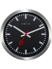 Station Stripe Ø19 cm- Orologio tavolo/parete silenzioso – Design iconico | NeXtime