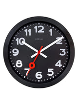 Station All Black - Orologio da parete silenzioso – Design minimal | NeXtime