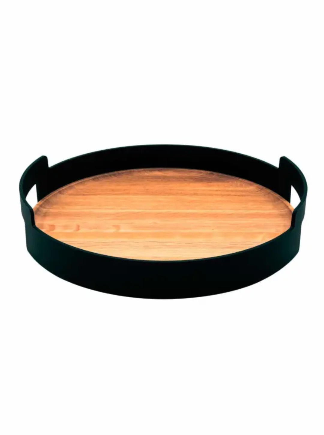 Vassoio Rotondo Nordic Kitchen – Bamboo Nero con Bordo Alto | Eva Solo