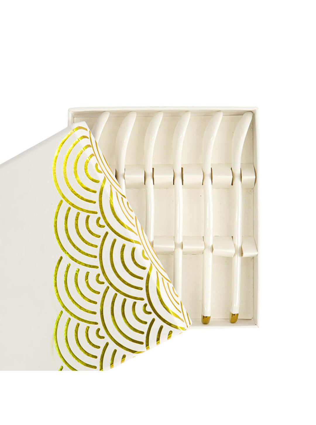 Set 6 Cucchiaini Nippon White in Porcellana | Tokyo Design Studio