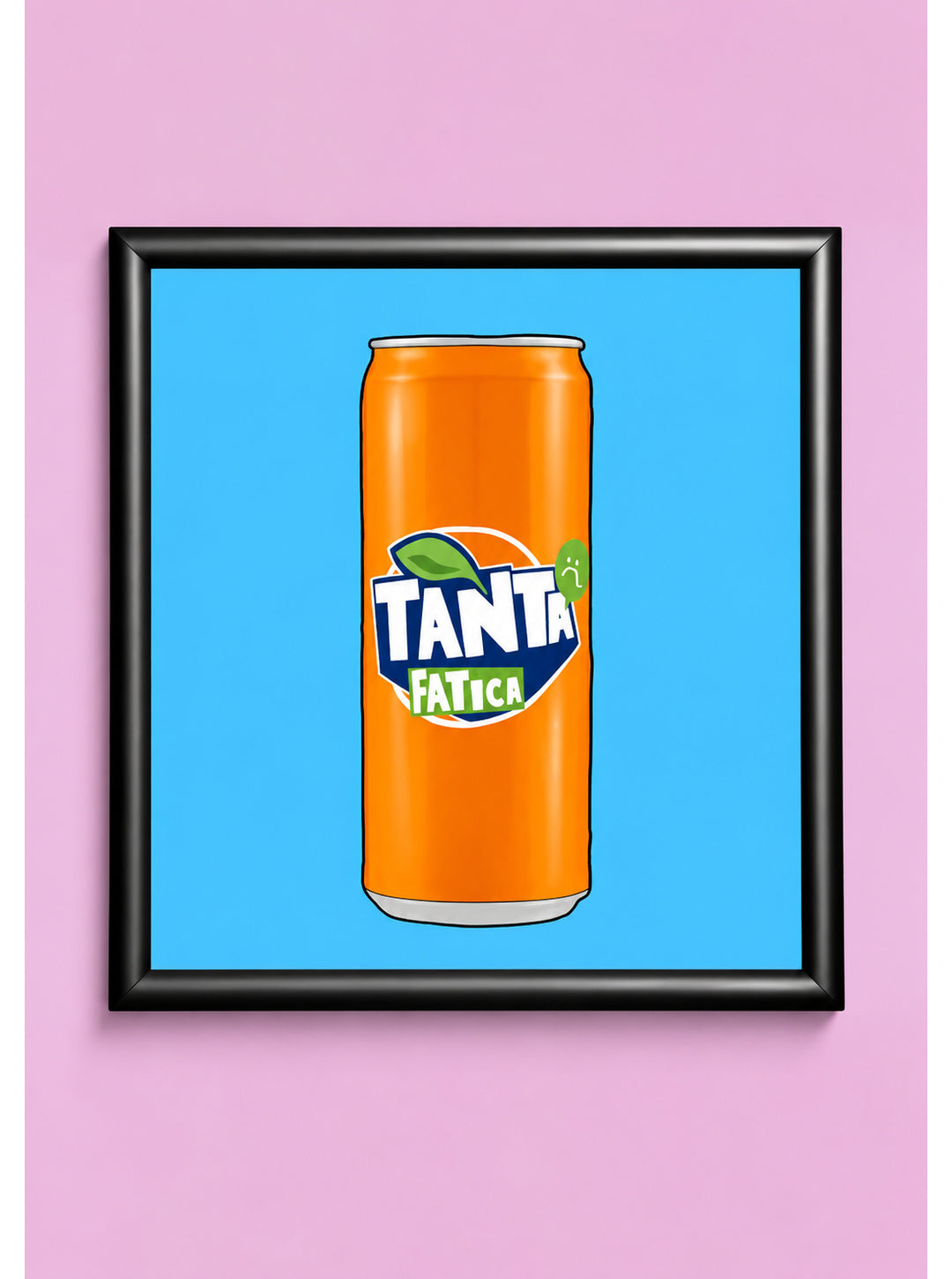 Quadro "Tanta Fatica" 20×20 cm – Stampa Premium, Grafica Timidessen