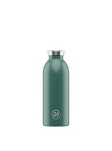 Borraccia Termica 24Bottles Clima Bottle Moss Green – Acciaio Inox, 24 Ore Freddo e 12 Ore Caldo, Design Verde Muschio