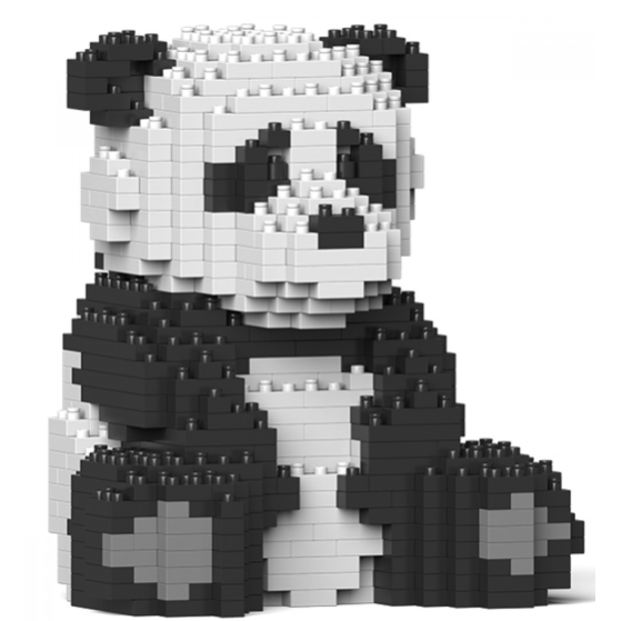 Scultura di Mattoncini - Panda 01S