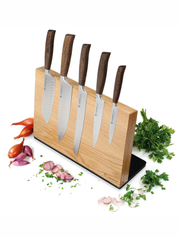 Ceppo Magnetico STUDIO in Rovere e Acciaio Nero | Zassenhaus