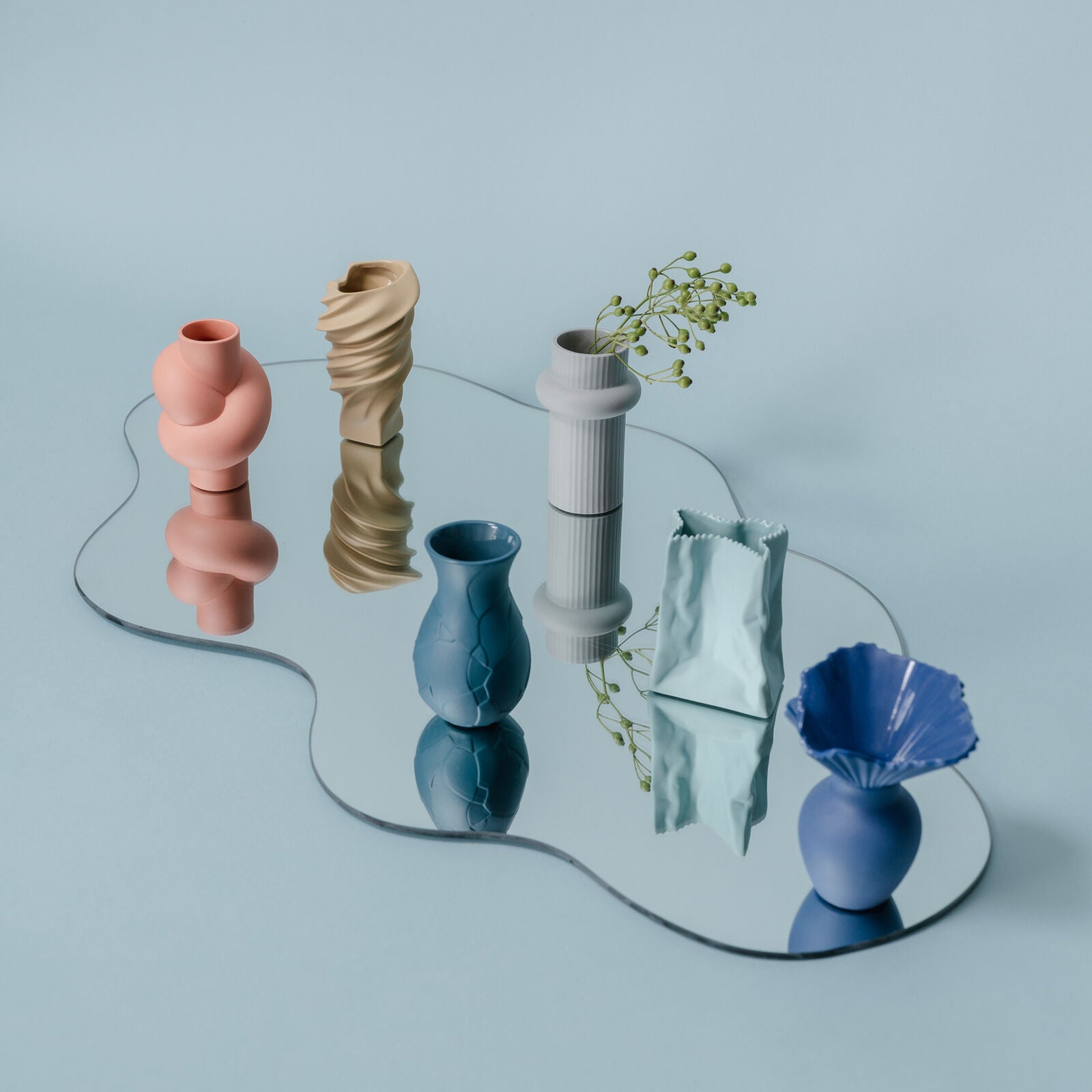 Falda Midnight – Vaso in Porcellana Blu | Rosenthal