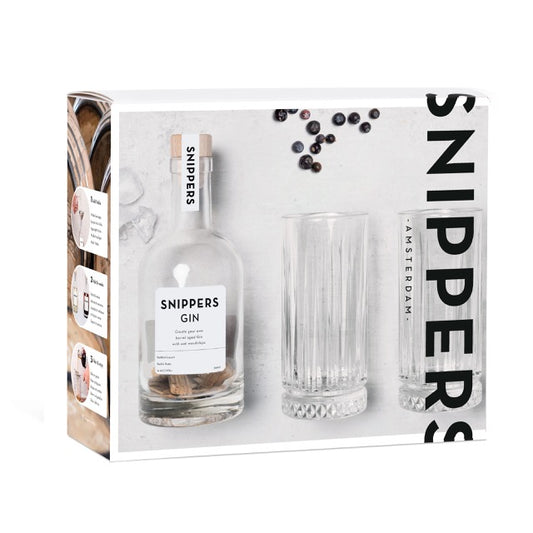 Snippers Originals Gift Pack Gin 2 Glasses