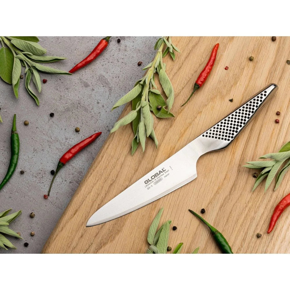 Global GS‑3 Cook’s Knife 13 cm | Coltello Chef Compatto CROMOVA‑18