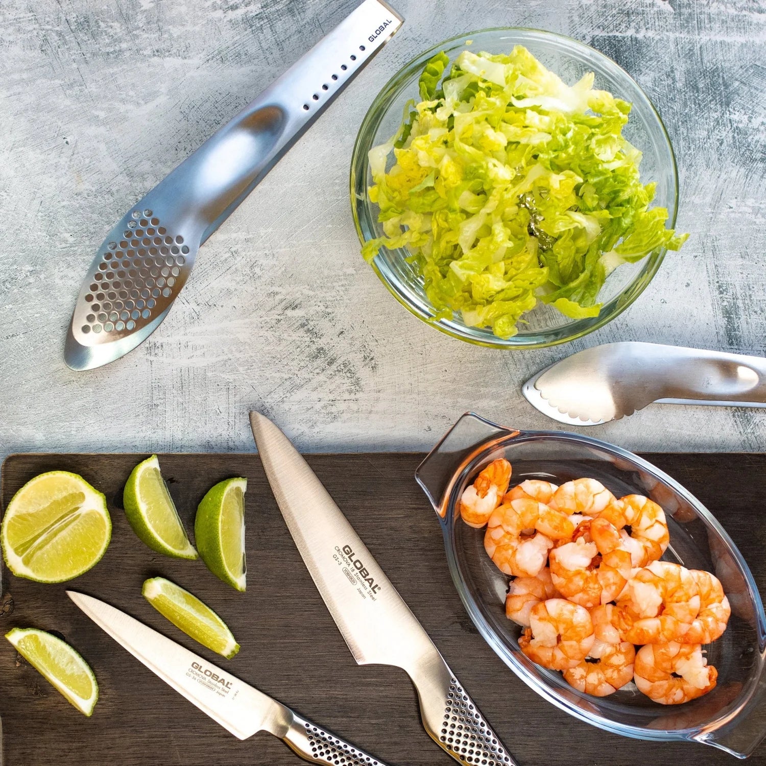 Global GS‑3 Cook’s Knife 13 cm | Coltello Chef Compatto CROMOVA‑18