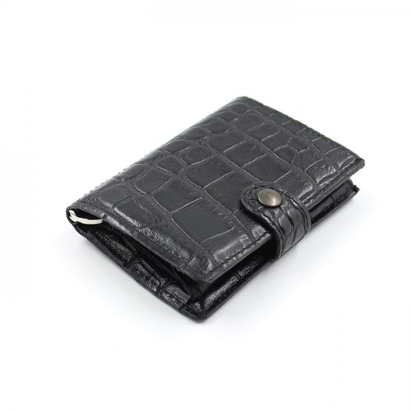 Croco Blk iClutch + Coins