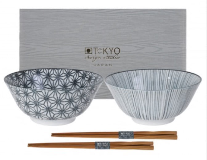 SET 2 BOWL + bacchette NIPPON BLACK