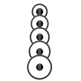 COPERChIO IN VETRO CON BORDO IN SILICONE NESTO