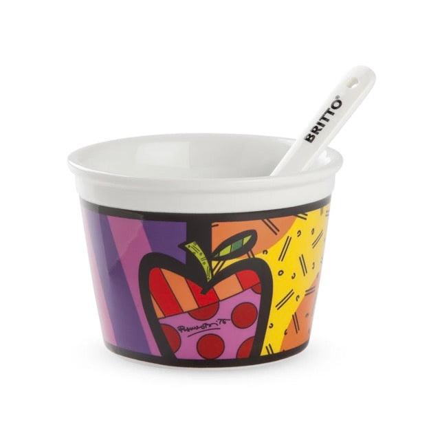 COPPETTA GELATO BRITTO CM.9 C/CUCC. MELA ML.250
