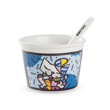 COPPETTA GELATO BRITTO CM.9 C/CUCC. GATTO ML.250