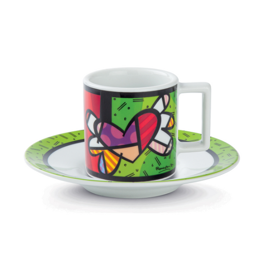 Tazzina Caffè con Piattino Britto Cuore