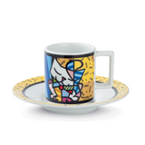 Tazzina Caffè con Piattino Britto Gatto 90ML