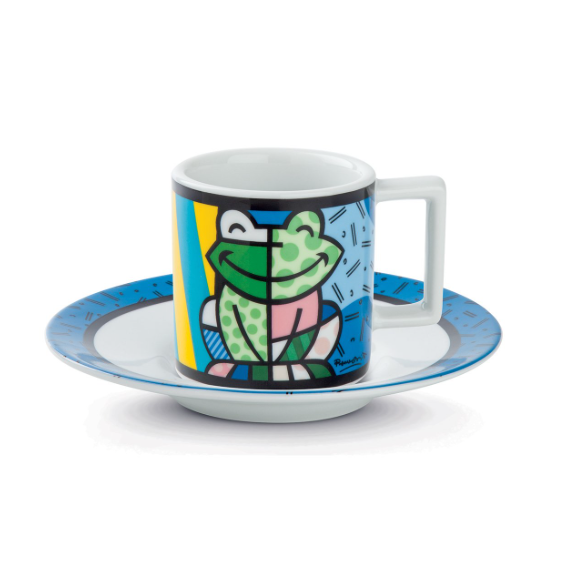 Tazzina Caffè con Piattino Britto Rana 90ML