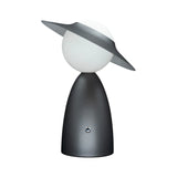 Lady Jo Grey Metal Lampada da Tavolo Ricaricabile • 3 livelli dimmer touch – Lady