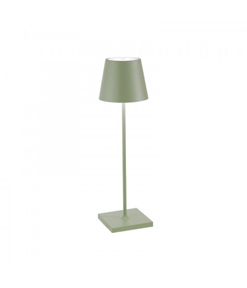 Zafferano Poldina – Lampada da tavolo LED ricaricabile, design moderno
