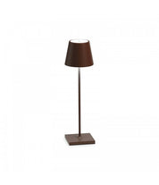 Zafferano Poldina – Lampada da tavolo LED ricaricabile, design moderno