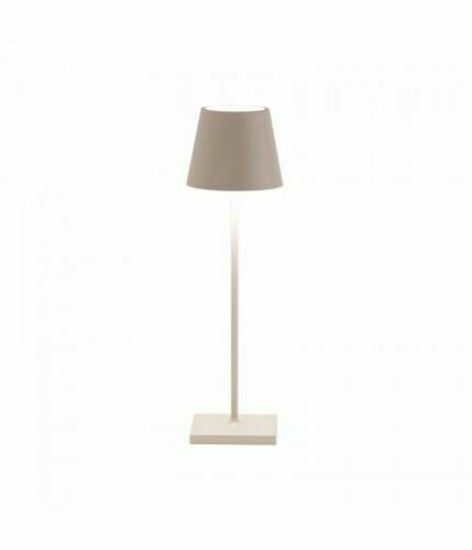 Zafferano Poldina – Lampada da tavolo LED ricaricabile, design moderno
